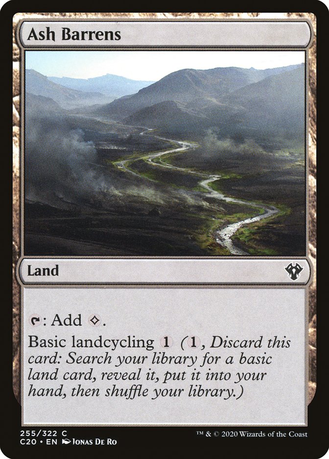Ash Barrens [Commander 2020] MTG Single Magic: The Gathering    | Red Claw Gaming