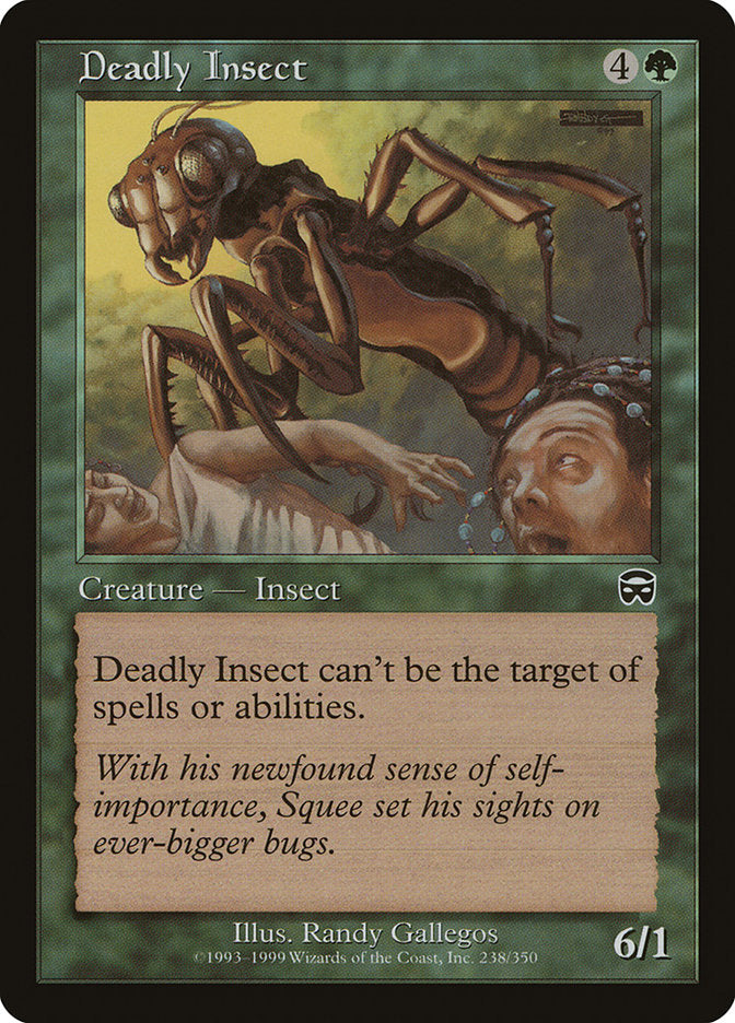 Deadly Insect [Mercadian Masques] MTG Single Magic: The Gathering    | Red Claw Gaming
