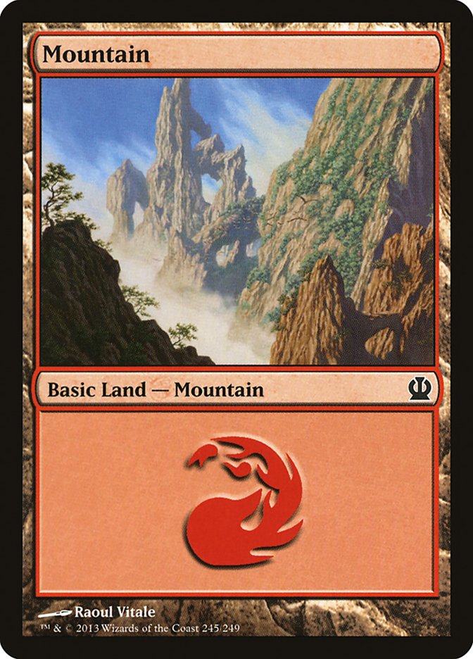 Mountain (245) [Theros] MTG Single Magic: The Gathering    | Red Claw Gaming