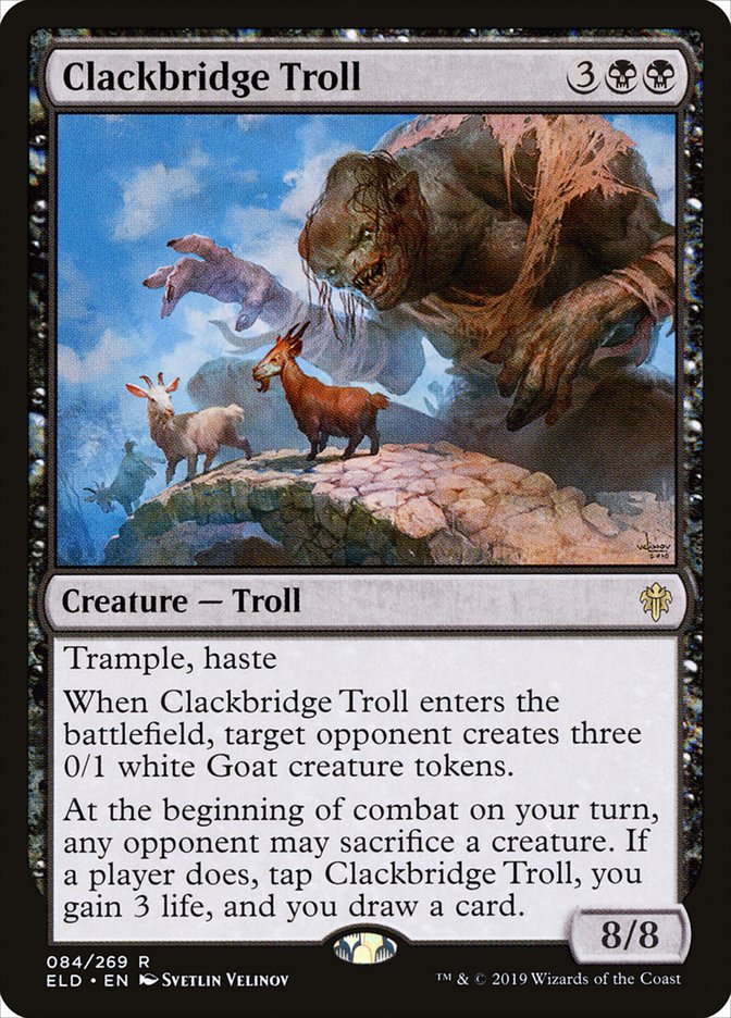 Clackbridge Troll [Throne of Eldraine] MTG Single Magic: The Gathering    | Red Claw Gaming