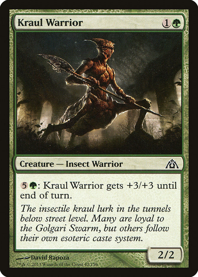 Kraul Warrior [Dragon's Maze] MTG Single Magic: The Gathering    | Red Claw Gaming