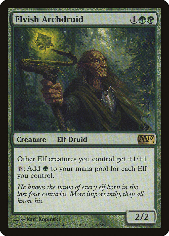 Elvish Archdruid [Magic 2010] MTG Single Magic: The Gathering    | Red Claw Gaming