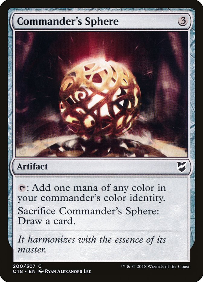 Commander's Sphere [Commander 2018] MTG Single Magic: The Gathering    | Red Claw Gaming