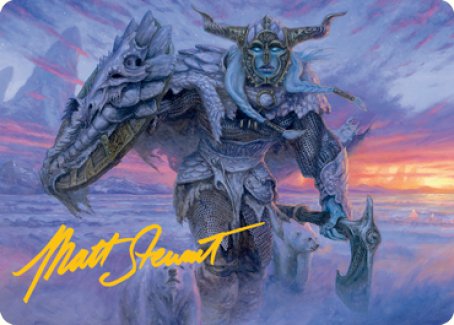 Frost Giant Art Card (Gold-Stamped Signature) [Dungeons & Dragons: Adventures in the Forgotten Realms Art Series] MTG Single Magic: The Gathering    | Red Claw Gaming