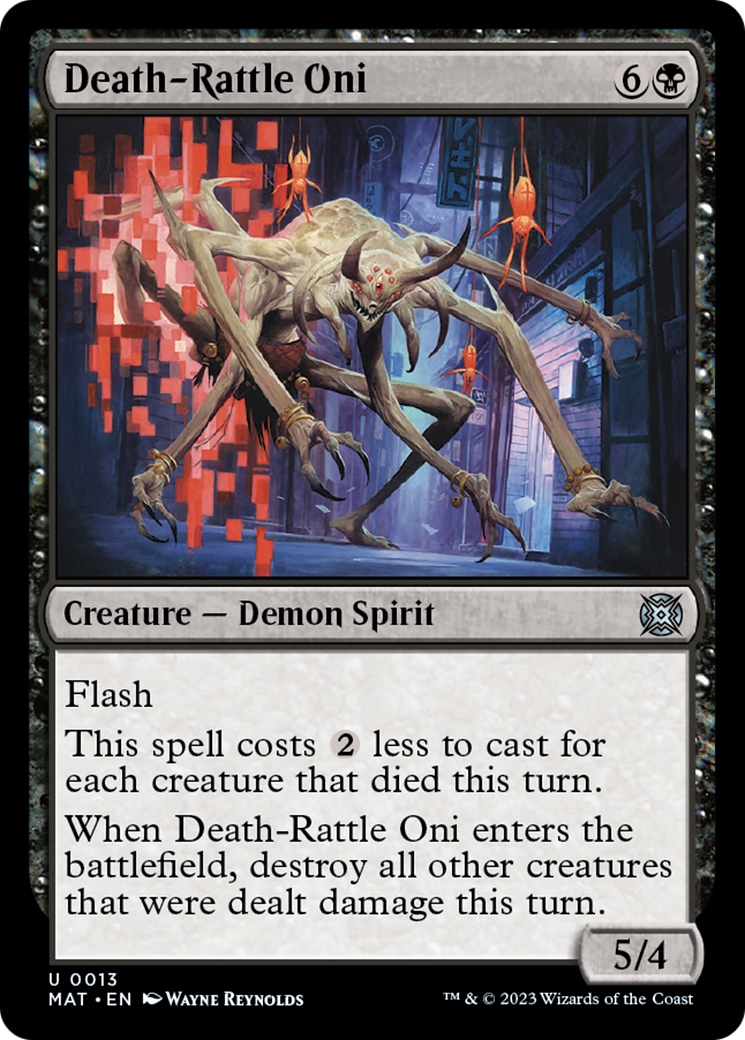 Death-Rattle Oni [March of the Machine: The Aftermath] MTG Single Magic: The Gathering    | Red Claw Gaming