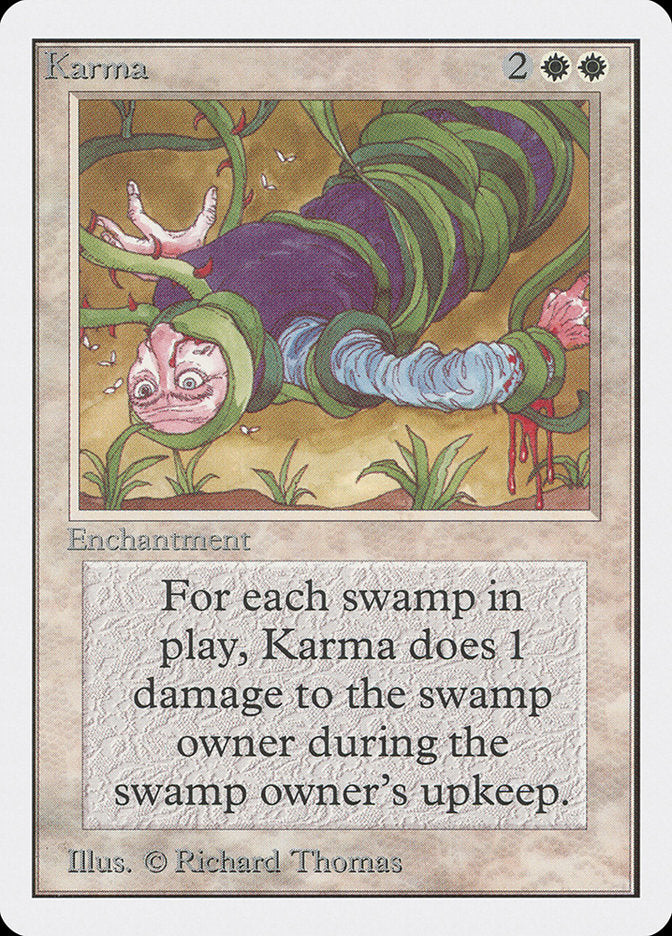 Karma [Unlimited Edition] MTG Single Magic: The Gathering    | Red Claw Gaming