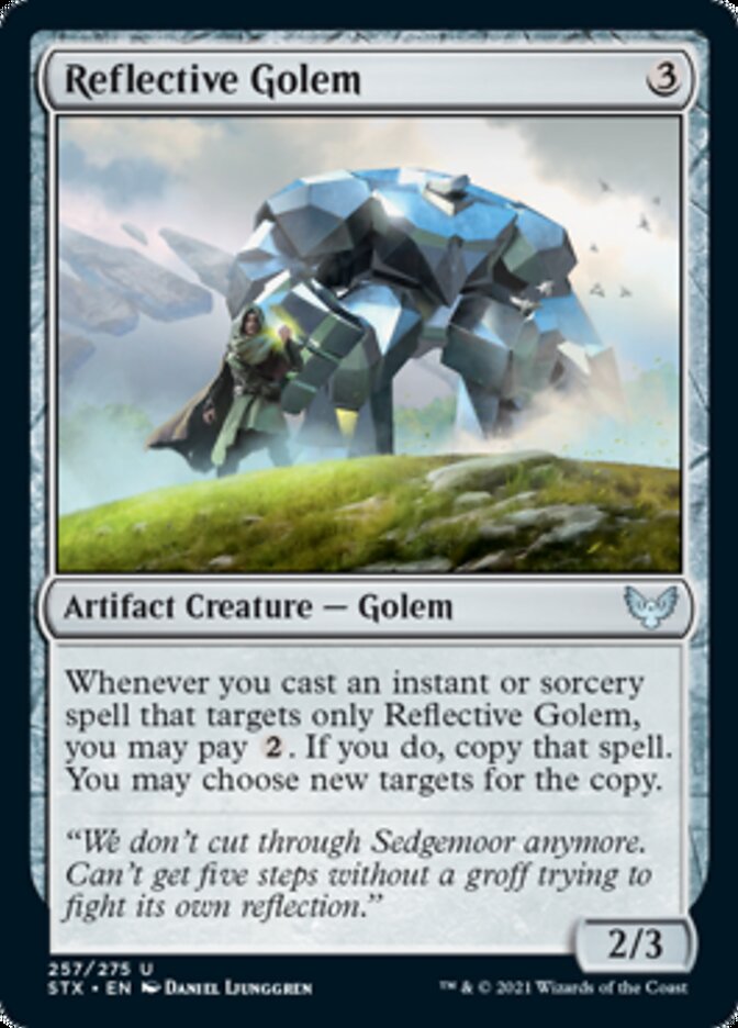 Reflective Golem [Strixhaven: School of Mages] MTG Single Magic: The Gathering    | Red Claw Gaming