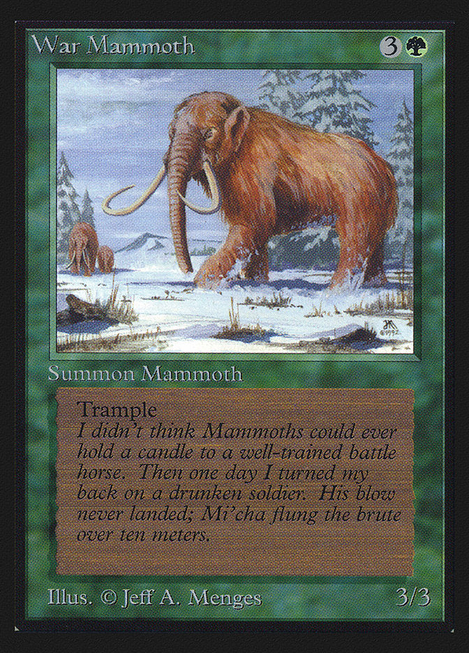 War Mammoth [International Collectors' Edition] MTG Single Magic: The Gathering    | Red Claw Gaming