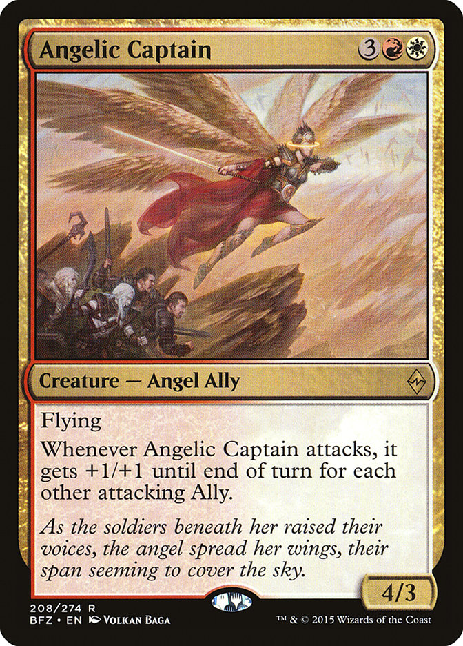 Angelic Captain [Battle for Zendikar] MTG Single Magic: The Gathering    | Red Claw Gaming