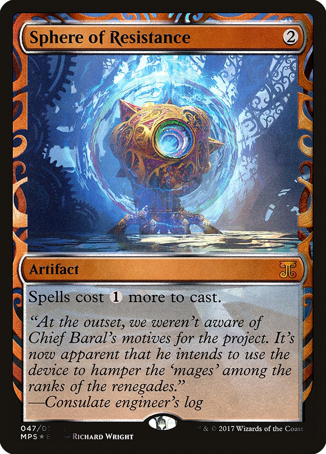 Sphere of Resistance [Kaladesh Inventions] MTG Single Magic: The Gathering    | Red Claw Gaming
