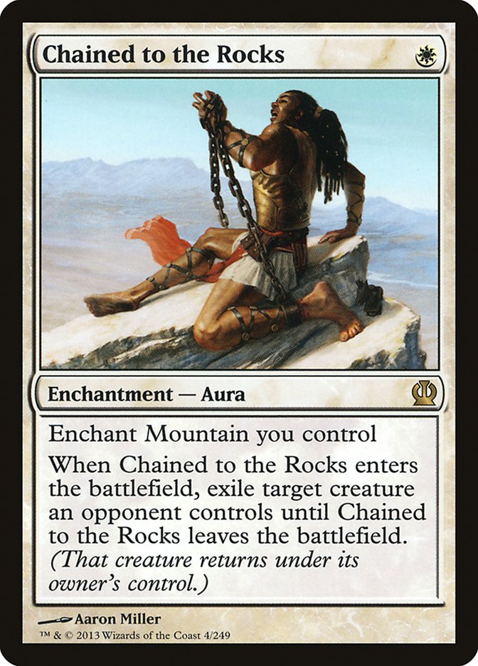 Chained to the Rocks [Theros] MTG Single Magic: The Gathering    | Red Claw Gaming