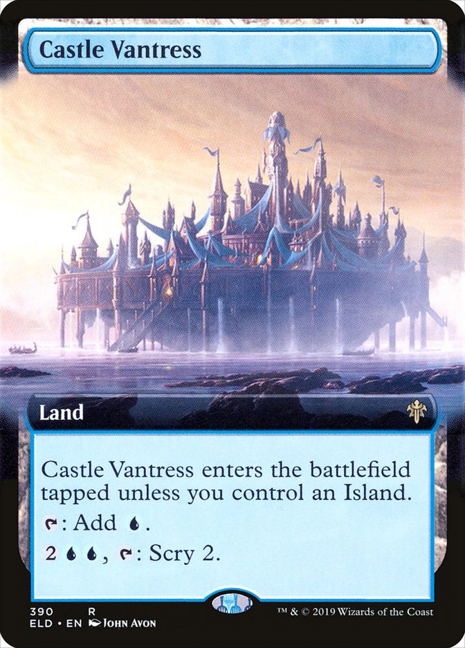 Castle Vantress (Extended Art) [Throne of Eldraine] MTG Single Magic: The Gathering    | Red Claw Gaming