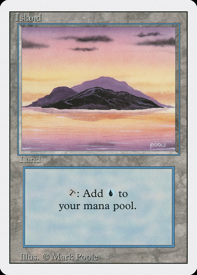 Island (Sunset / Signature on Right) [Revised Edition] MTG Single Magic: The Gathering    | Red Claw Gaming