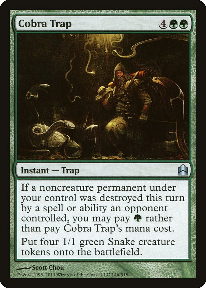 Cobra Trap [Commander 2011] MTG Single Magic: The Gathering    | Red Claw Gaming