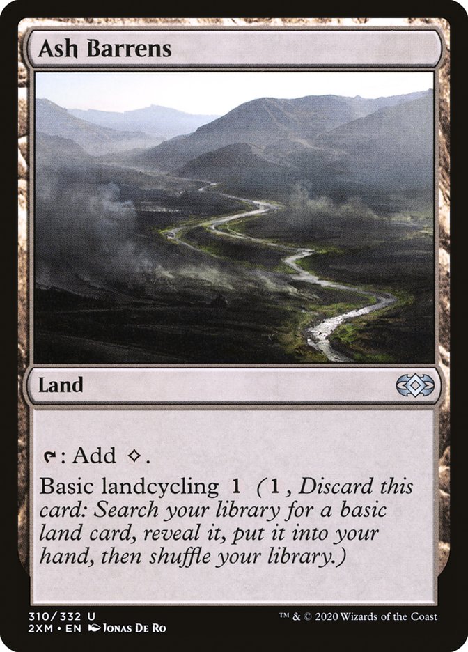 Ash Barrens [Double Masters] MTG Single Magic: The Gathering    | Red Claw Gaming