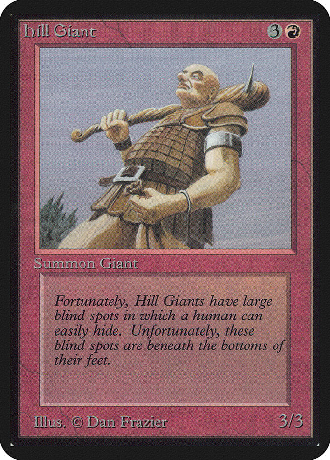 Hill Giant [Alpha Edition] MTG Single Magic: The Gathering    | Red Claw Gaming