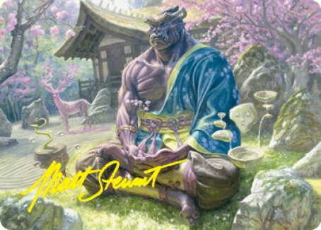 Kosei, Penitent Warlord Art Card (Gold-Stamped Signature) [Kamigawa: Neon Dynasty Art Series] MTG Single Magic: The Gathering    | Red Claw Gaming