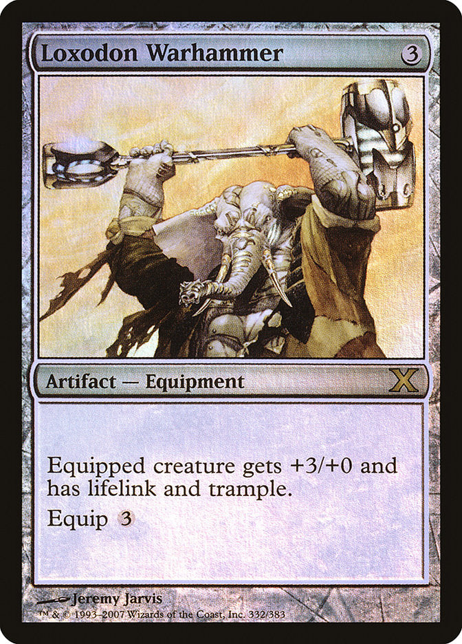 Loxodon Warhammer (Premium Foil) [Tenth Edition] MTG Single Magic: The Gathering    | Red Claw Gaming