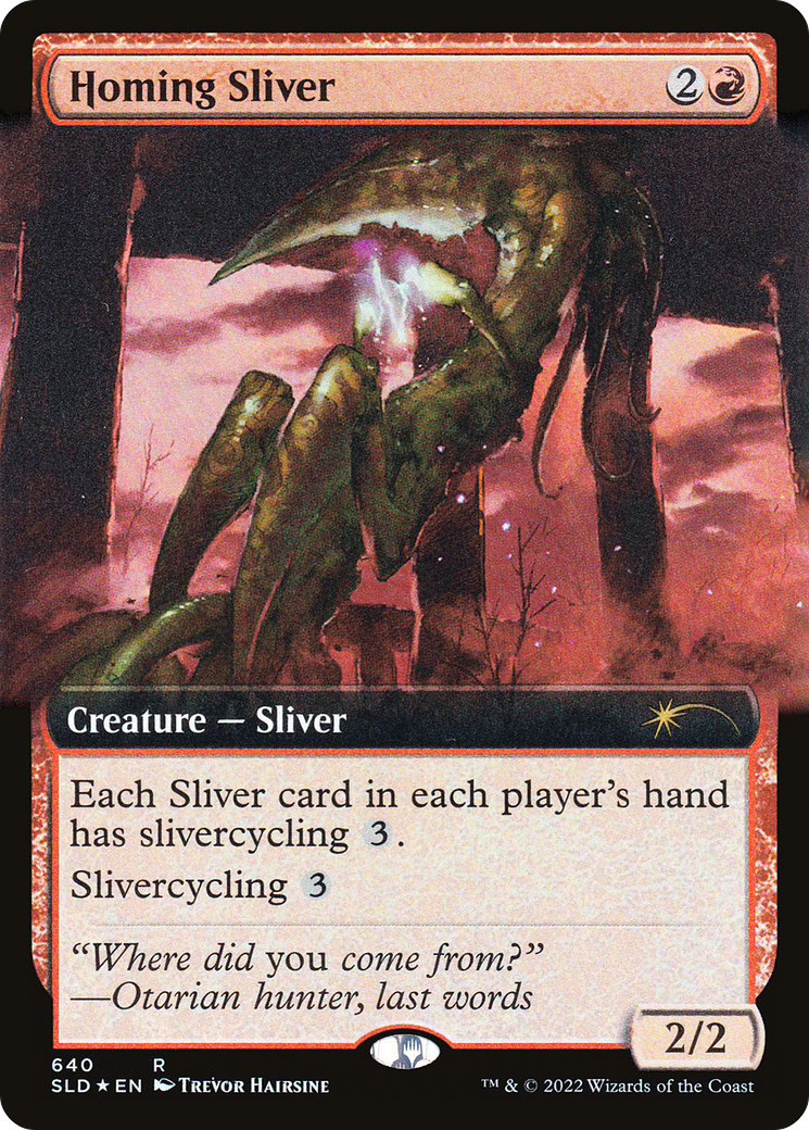 Homing Sliver (Extended Art) [Secret Lair Drop Promos] MTG Single Magic: The Gathering    | Red Claw Gaming