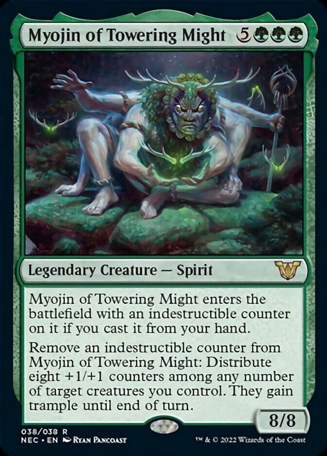 Myojin of Towering Might [Kamigawa: Neon Dynasty Commander] MTG Single Magic: The Gathering    | Red Claw Gaming