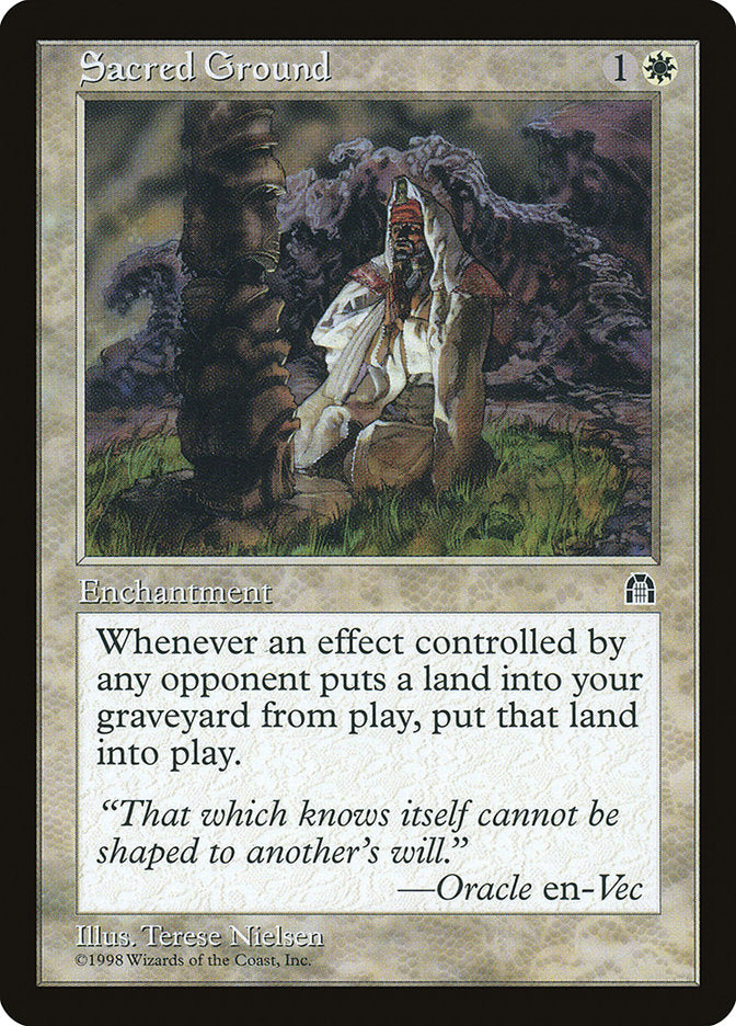Sacred Ground [Stronghold] MTG Single Magic: The Gathering    | Red Claw Gaming