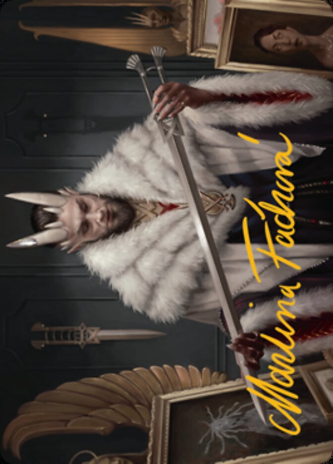 Lord Xander, the Collector Art Card (Gold-Stamped Signature) [Streets of New Capenna Art Series] MTG Single Magic: The Gathering    | Red Claw Gaming