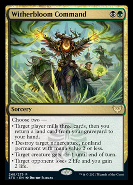 Witherbloom Command [Strixhaven: School of Mages] MTG Single Magic: The Gathering    | Red Claw Gaming