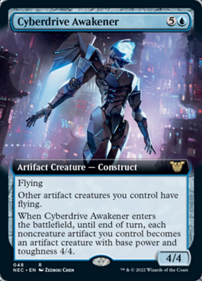 Cyberdrive Awakener (Extended Art) [Kamigawa: Neon Dynasty Commander] MTG Single Magic: The Gathering    | Red Claw Gaming