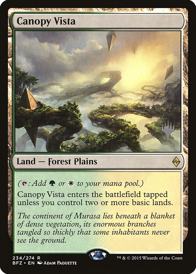 Canopy Vista [Battle for Zendikar Promos] MTG Single Magic: The Gathering    | Red Claw Gaming