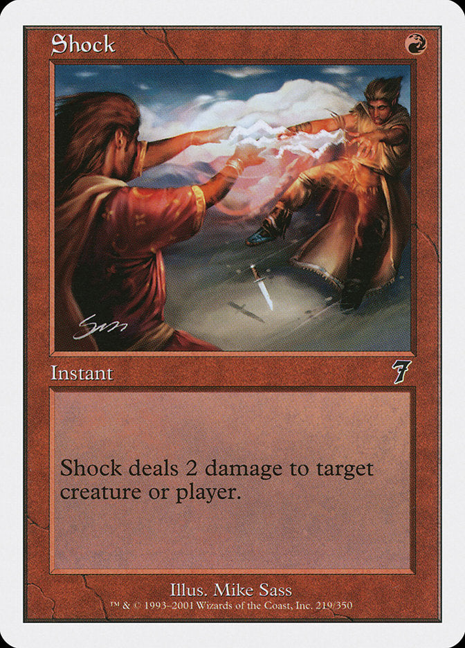 Shock [Seventh Edition] MTG Single Magic: The Gathering    | Red Claw Gaming