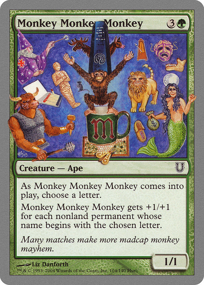 Monkey Monkey Monkey [Unhinged] MTG Single Magic: The Gathering    | Red Claw Gaming