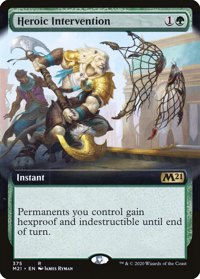 Heroic Intervention (Extended Art) [Core Set 2021] MTG Single Magic: The Gathering    | Red Claw Gaming