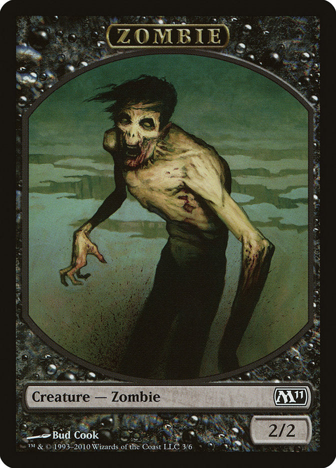Zombie Token [Magic 2011 Tokens] MTG Single Magic: The Gathering    | Red Claw Gaming
