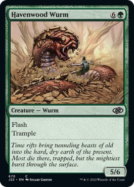 Havenwood Wurm [Jumpstart 2022] MTG Single Magic: The Gathering    | Red Claw Gaming