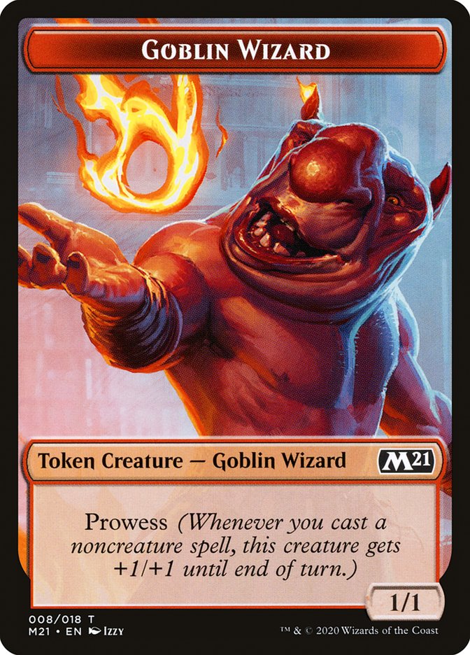 Cat (011) // Goblin Wizard Double-Sided Token [Core Set 2021 Tokens] MTG Single Magic: The Gathering    | Red Claw Gaming
