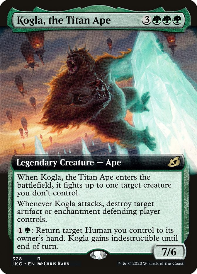 Kogla, the Titan Ape (Extended Art) [Ikoria: Lair of Behemoths] MTG Single Magic: The Gathering    | Red Claw Gaming