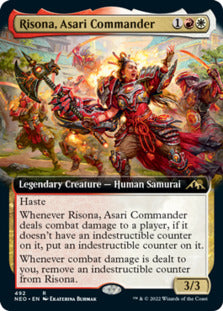Risona, Asari Commander (Extended Art) [Kamigawa: Neon Dynasty] MTG Single Magic: The Gathering    | Red Claw Gaming