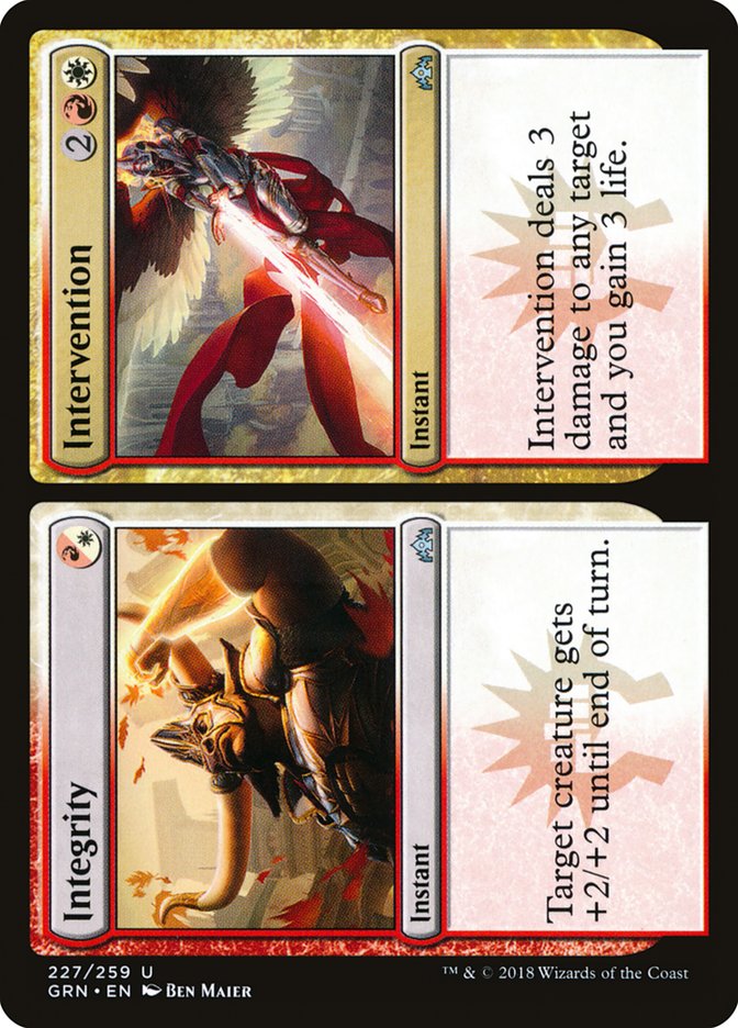 Integrity // Intervention [Guilds of Ravnica] MTG Single Magic: The Gathering    | Red Claw Gaming