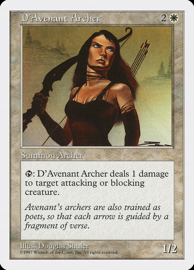 D'Avenant Archer [Fifth Edition] MTG Single Magic: The Gathering    | Red Claw Gaming