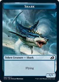 Shark // Human Soldier (003) Double-Sided Token [Ikoria: Lair of Behemoths Tokens] MTG Single Magic: The Gathering    | Red Claw Gaming