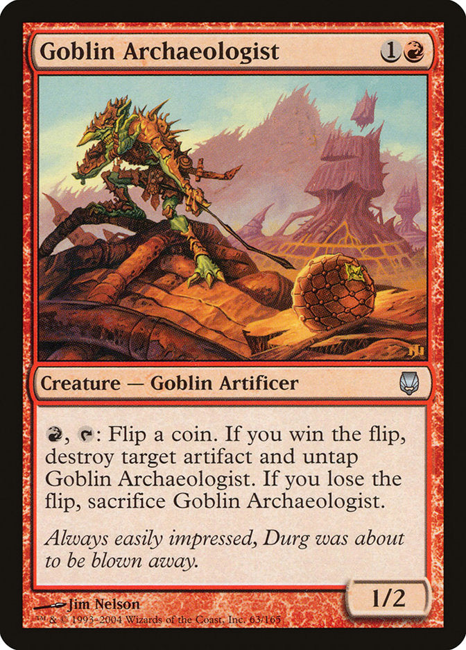 Goblin Archaeologist [Darksteel] MTG Single Magic: The Gathering    | Red Claw Gaming
