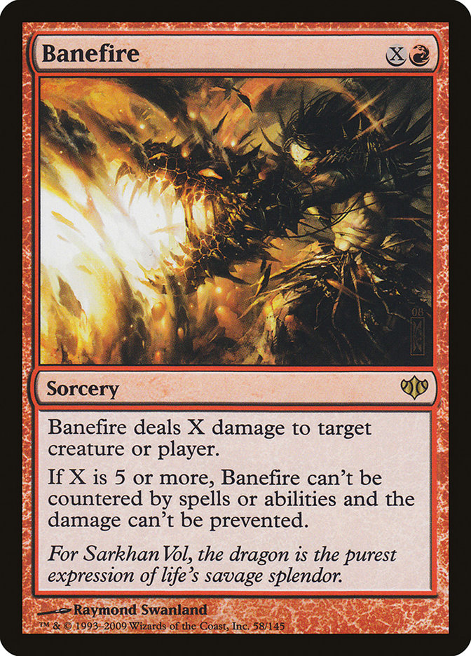 Banefire [Conflux] MTG Single Magic: The Gathering    | Red Claw Gaming
