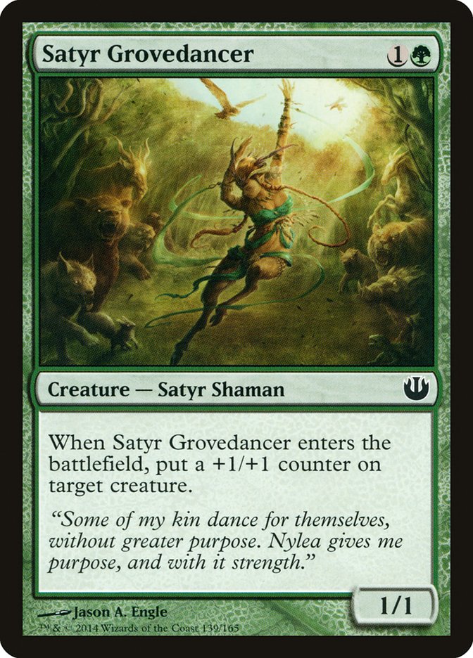 Satyr Grovedancer [Journey into Nyx] MTG Single Magic: The Gathering    | Red Claw Gaming