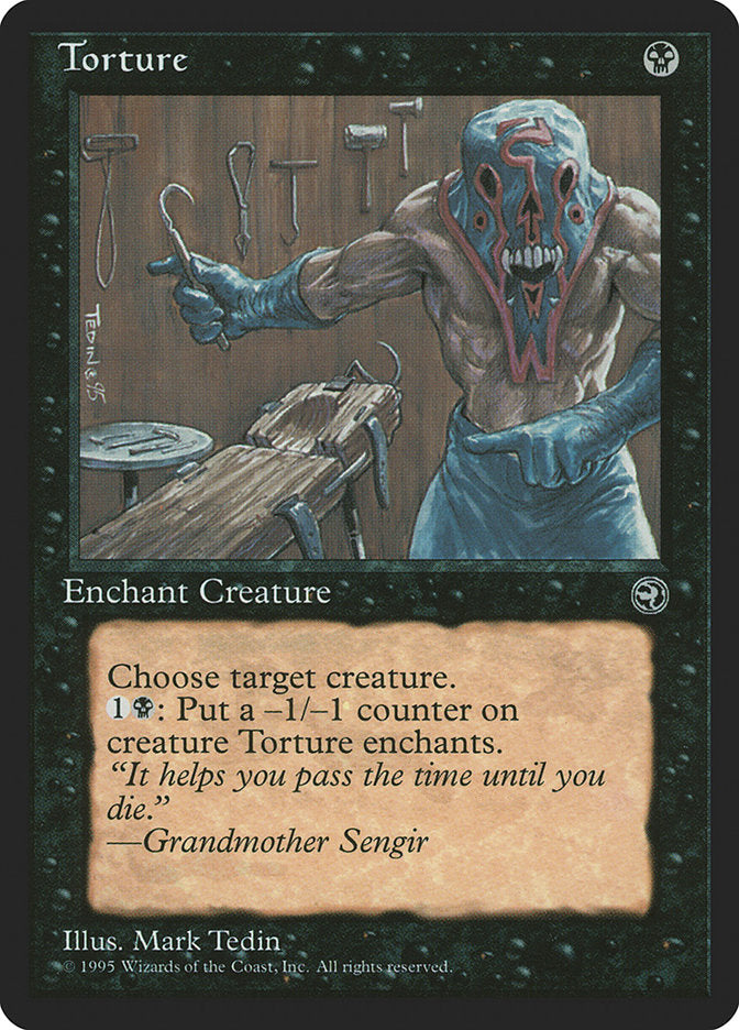 Torture (Grandmother Sengir Flavor Text) [Homelands] MTG Single Magic: The Gathering    | Red Claw Gaming