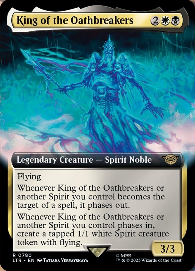 King of the Oathbreakers (Extended Art) (Surge Foil) [The Lord of the Rings: Tales of Middle-Earth] MTG Single Magic: The Gathering    | Red Claw Gaming