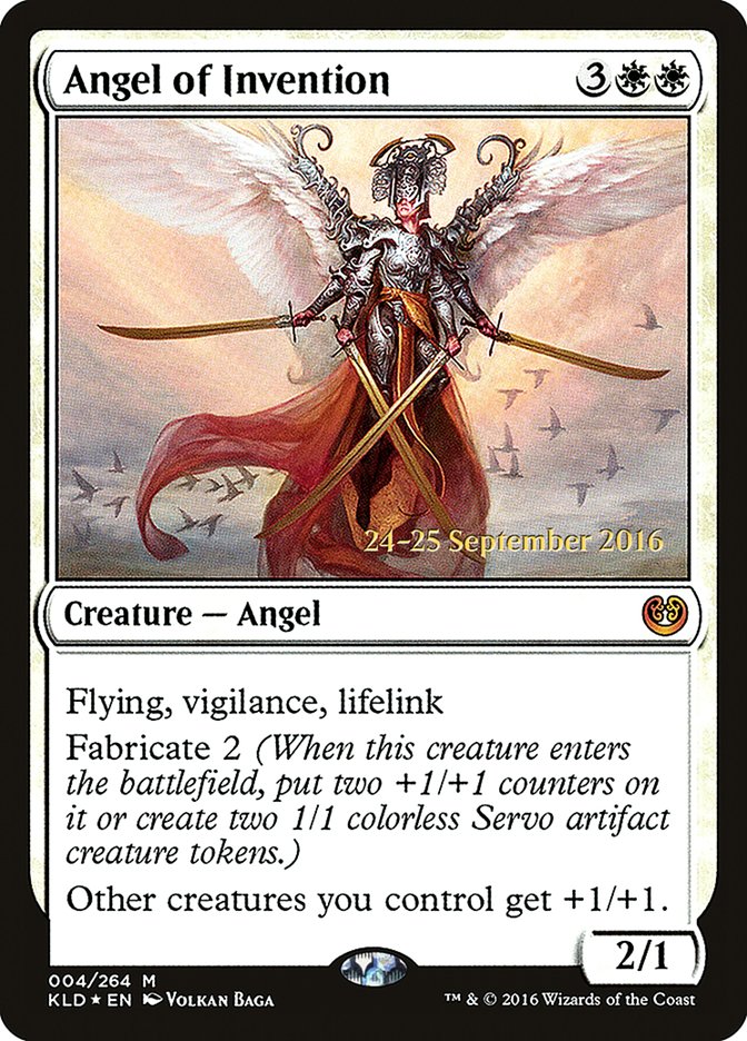 Angel of Invention [Kaladesh Prerelease Promos] MTG Single Magic: The Gathering    | Red Claw Gaming