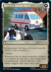 Ratchet, Field Medic // Ratchet, Rescue Racer [Transformers] MTG Single Magic: The Gathering    | Red Claw Gaming