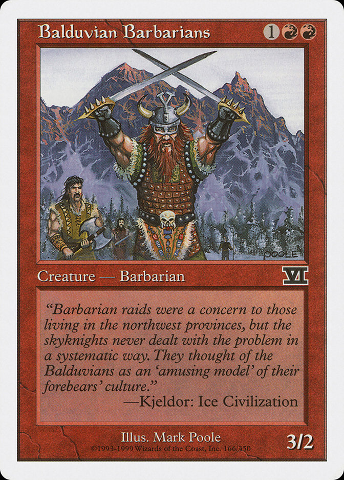 Balduvian Barbarians [Classic Sixth Edition] MTG Single Magic: The Gathering    | Red Claw Gaming