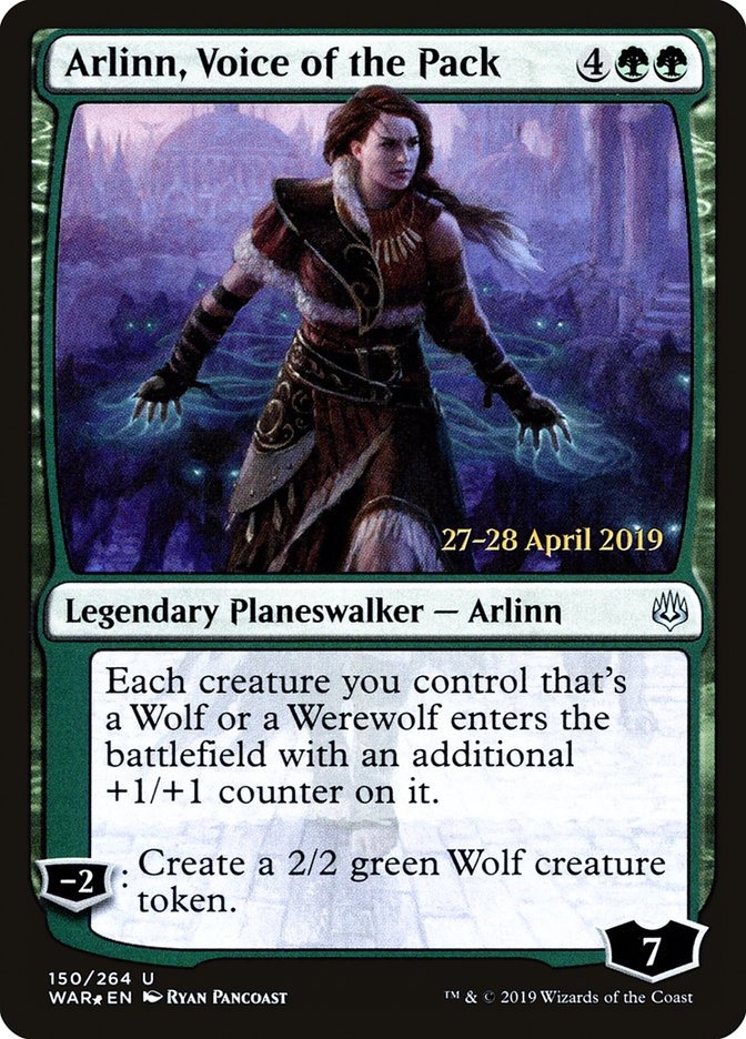 Arlinn, Voice of the Pack [War of the Spark Prerelease Promos] MTG Single Magic: The Gathering    | Red Claw Gaming