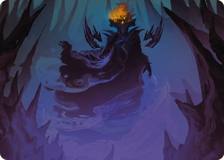 Sauron, the Necromancer Art Card [The Lord of the Rings: Tales of Middle-earth Art Series] MTG Single Magic: The Gathering    | Red Claw Gaming